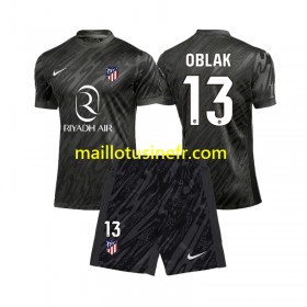 Maillot de Foot Atlético Madrid Jan Oblak 13 Gardien Domicile 2024-25 - Enfant